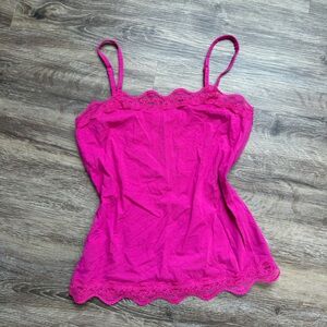 Y2K vintage 2000s lace pink purple cami size medium